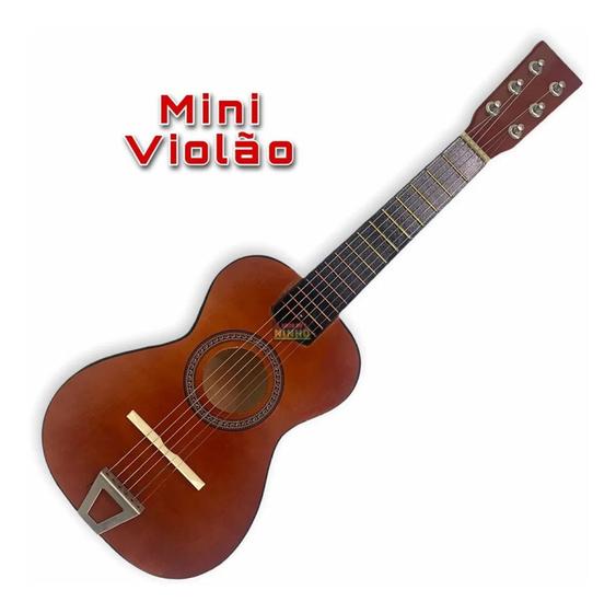 Imagem de Mini Violão Infantil Em Madeira Acústico C/ 6 Cordas - BOX EDILSON
