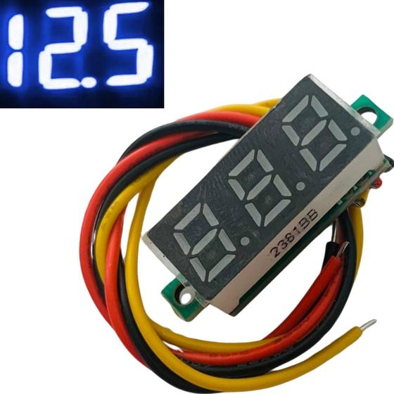 Imagem de Mini Voltímetro Display Digital 0,28 Polegadas 2,5 A 30v Led Azul