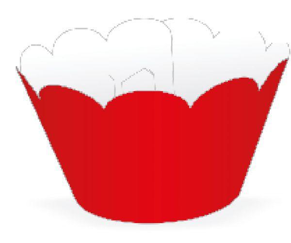 Imagem de Mini Wrapper Mini Cupcake - Vermelho - 3cm x 14,5cm - 12 unidades - Nc Toys