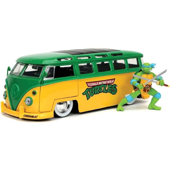 Imagem de Miniatura - 1:24 - 1962 Volkswagen Kombi Leonardo - Tartarugas Ninja - Jada Toys 31786