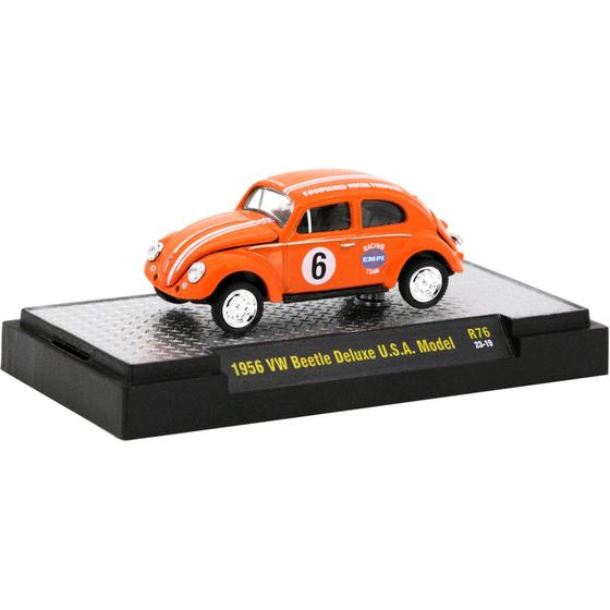 Imagem de Miniatura - 1:64 - 1956 VW Beetle Deluxe USA Model - Auto-Thentics R76 - M2 Machines