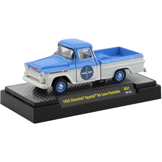 Miniatura 1 64 1959 Chevrolet Apache De Luxe Fleetside PANAM Auto Thentics R57 M2 