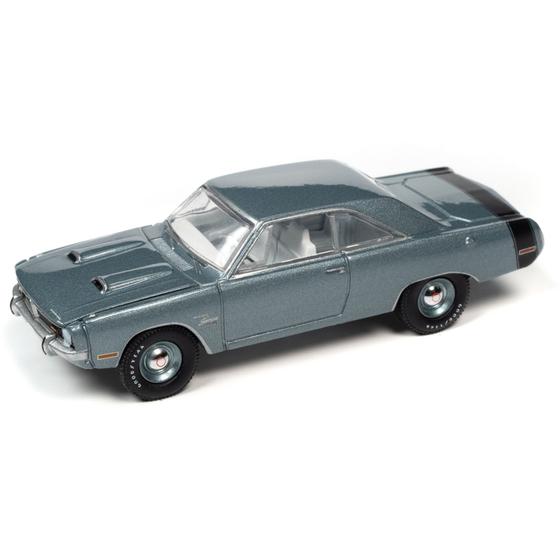 Imagem de Miniatura - 1:64 - 1971 Dodge Dart Swinger 340 Special Gray - Vintage Muscle R2 - Auto World AW64362