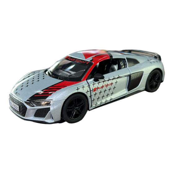 Imagem de Miniatura Audi R8 Livery Edition Prata Metal 1:36