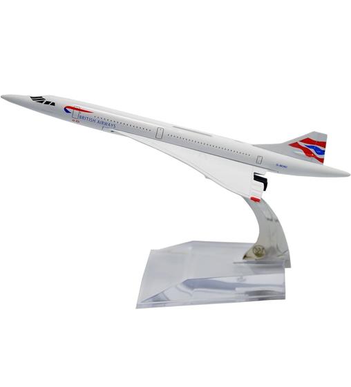 Imagem de Miniatura Avião Comercial Concorde British Airways - Escala 1/400