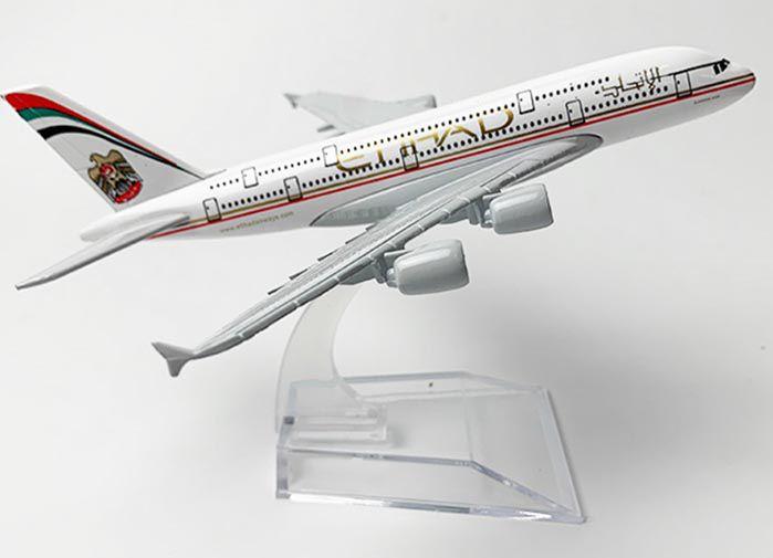Imagem de Miniatura Avião Comercial Ethiad Em Metal