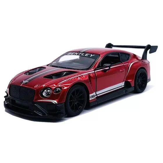 Imagem de Miniatura Bentley Continental GT3 Kinsmart 1:38 Fricção e Metal Vinho