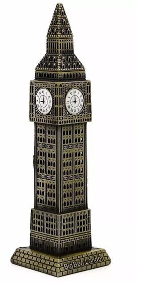 Imagem de Miniatura Big Ben Londres Torre 18cm London Relógio Decoração