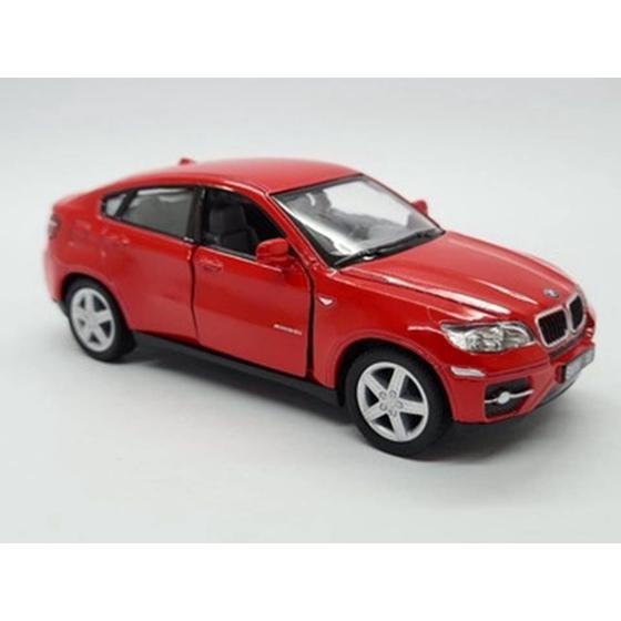 Imagem de Miniatura BMW X6 Kinsmart 1/38 Metal e Fricção Vermelho