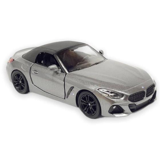 Imagem de Miniatura BMW Z4 Kinsmart 1/34 Metal e Fricção Cinza