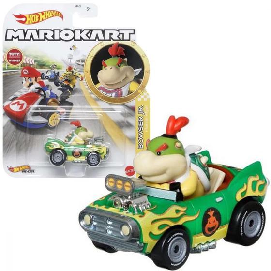 Miniatura Bowser Jr Mario Kart 164 Mario Bros Gbg25 Hot Wheels