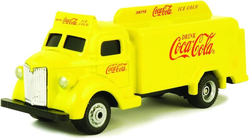 Imagem de Miniatura Caminhão Antigo Coca Cola Botle 1947 1/87 Amarelo