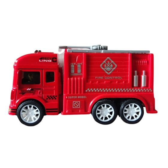 Imagem de Miniatura Caminhão Bombeiro Brinquedo Infantil Plástico