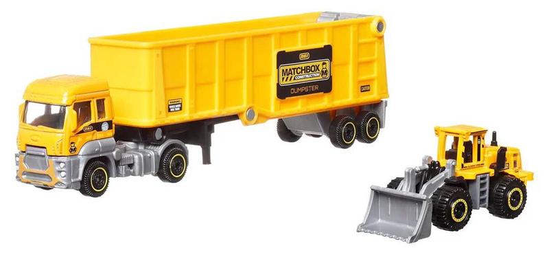 Imagem de Miniatura Caminhão Comboio Matchbox modelos sortidos 1/64