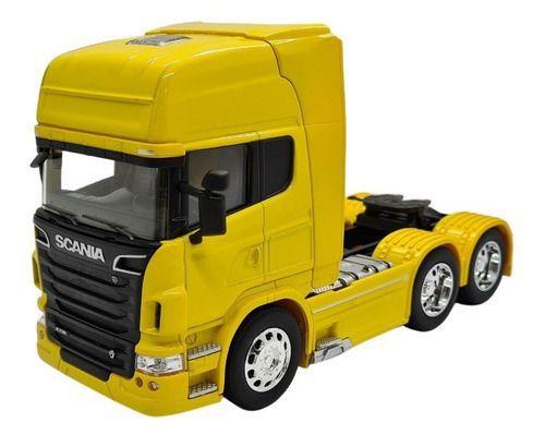 Imagem de Miniatura Caminhão Scania R730 V8 Truck Amarelo Metal 1:32