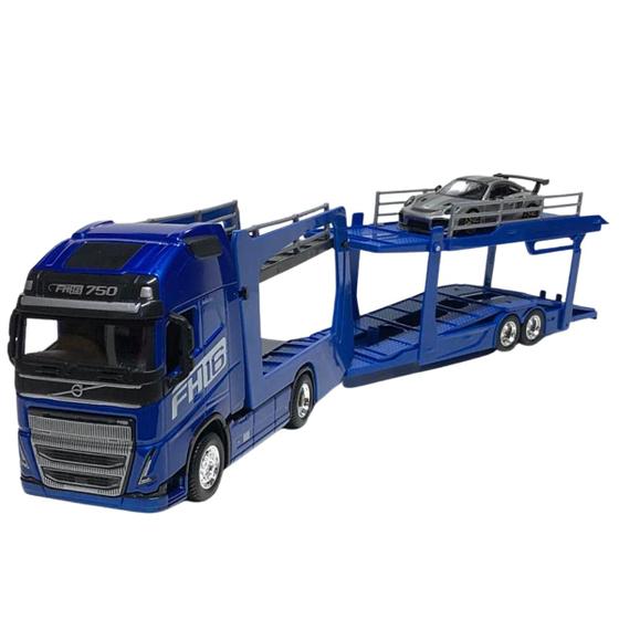 Imagem de Miniatura Caminhão Volvo Fh16 W/Porsche 911 Gt2 Rs 1/43 Bburago 31463