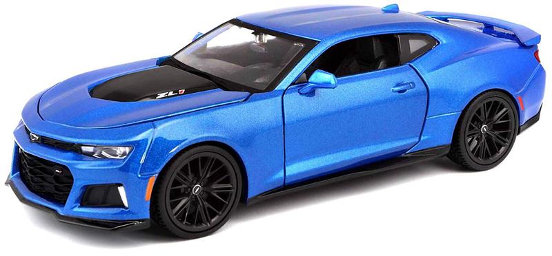 Imagem de Miniatura Carro 2017 Chevy Camaro Zl1 1/24 Special Edition Azul Maisto 31512