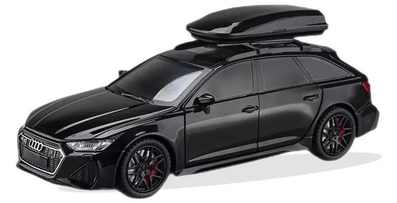 Imagem de Miniatura carro audi Rs6 com abertura de portas luz som e fricção - Preto