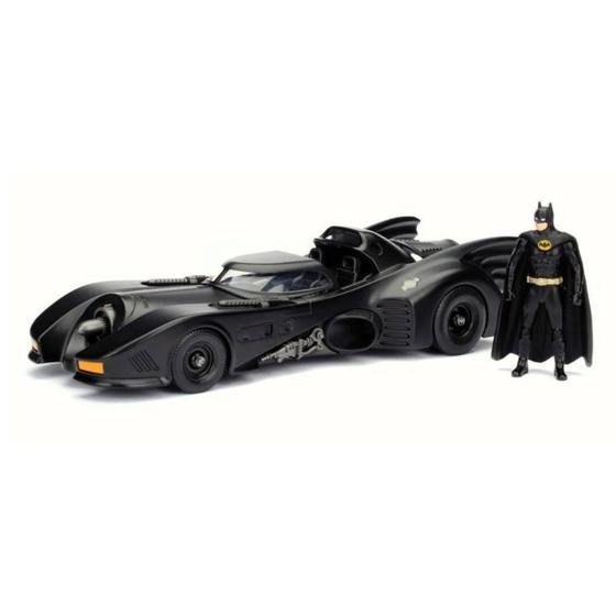 Imagem de Miniatura Carro Batmóvel 1989 c/ Figura 1/24 Jada Toys JAD98260