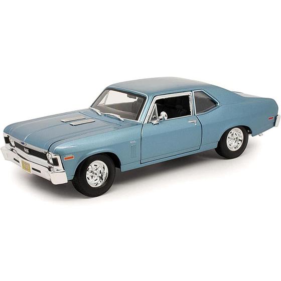 Imagem de Miniatura Carro Chevrolet Nova Ss 1970 1/18 Azul Maisto 31132