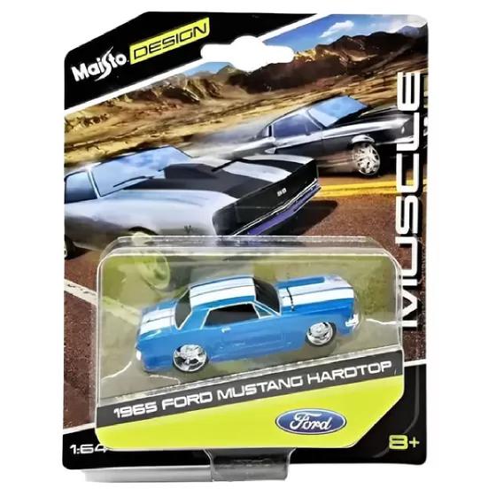 Imagem de Miniatura Carro Ford Mustang 1965 Hardtop 1/64 Maisto Design