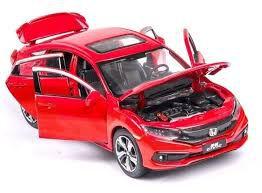 Imagem de Miniatura carro honda civic 1:32 abre 4 portas luz