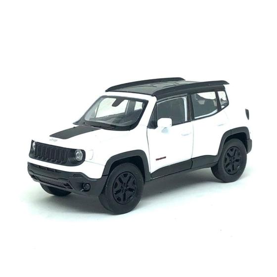 Imagem de Miniatura Carro Jeep Renegade Trailhawk 1/32 Branco Welly Wel39891Cw