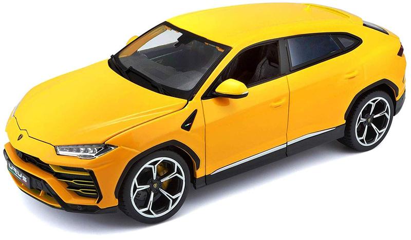 Imagem de Miniatura Carro Lamborghini Urus 1/18 Plus Amarelo Bburago 11042