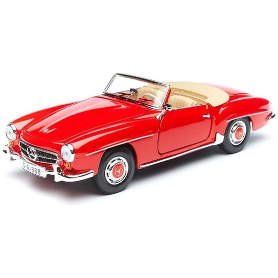 Imagem de Miniatura Carro Mercedes Benz 190 Sl 1/18 Vermelho Maisto 31824