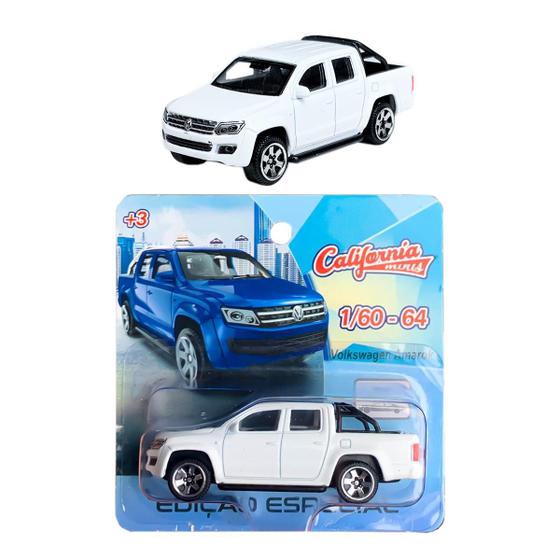 Imagem de Miniatura Carro Volkswagen Amarok Branca - 1/64