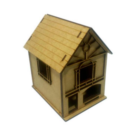 Imagem de Miniatura Casa Chalé C/ Janela P/ Maquete E Decoração Em Mdf