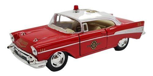 Imagem de Miniatura Chevrolet Bel Air 1957 Bombeiro Metal 1:40