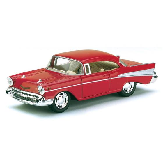 Imagem de Miniatura Chevrolet Bel Air 1957 kinsmart 1/40 Metal e Fricção Vermelho