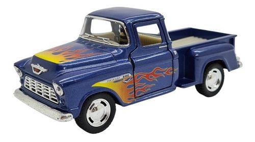 Imagem de Miniatura Chevrolet Chevy Stepside 1955 Fire Metal 1:32