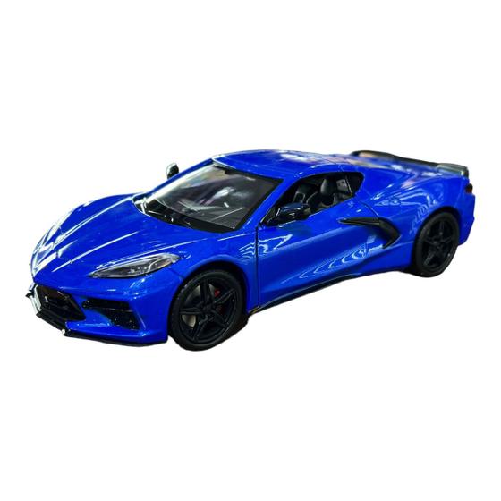 Imagem de Miniatura Chevrolet Corvette C8 Azul Metal 1:24