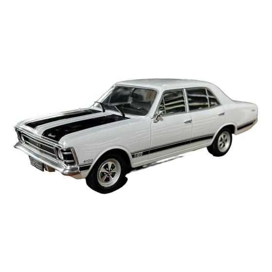 Imagem de Miniatura Chevrolet Opala SS 4100 1971 Branco Metal 1:24