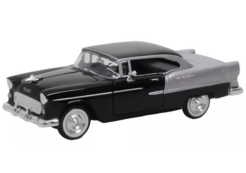 Imagem de Miniatura Chevy Bel Air 1955 - preto - 1/24 - Motormax 73229