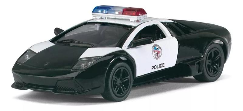 Imagem de Miniatura Coleção Lambo Murcielago Lp640 Polícia 1/36