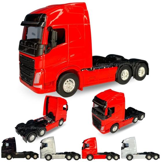 Miniatura De Ferro Caminhão Volvo Fh500 Trucado De Metal - Europio ...