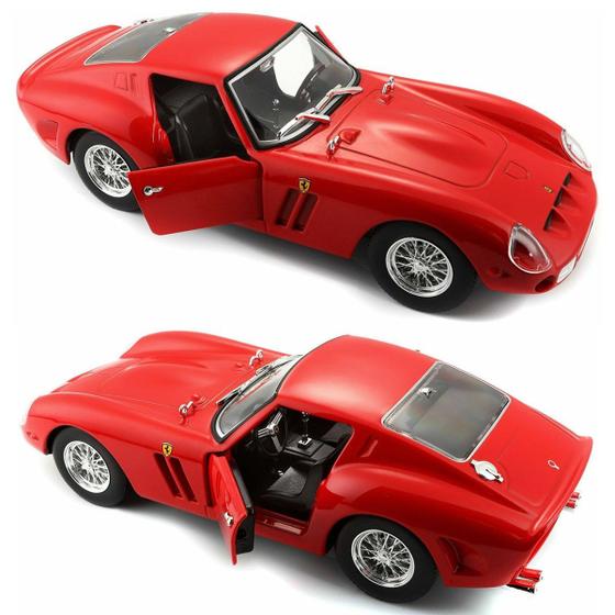 Imagem de Miniatura De Ferro Ferrari 250 GTO 18cm Escala 1/24 Bburago