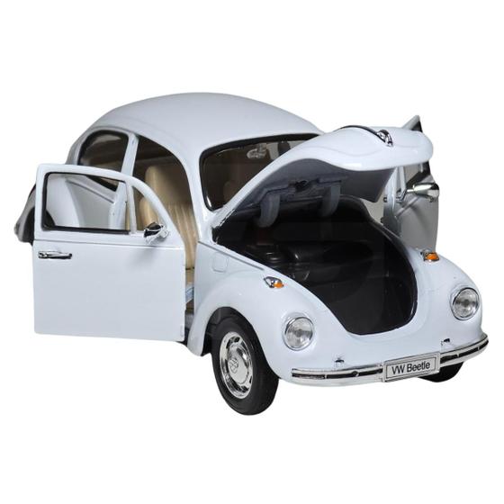 Imagem de Miniatura De Ferro Volkswagen Fusca 1/24 16cm Welly