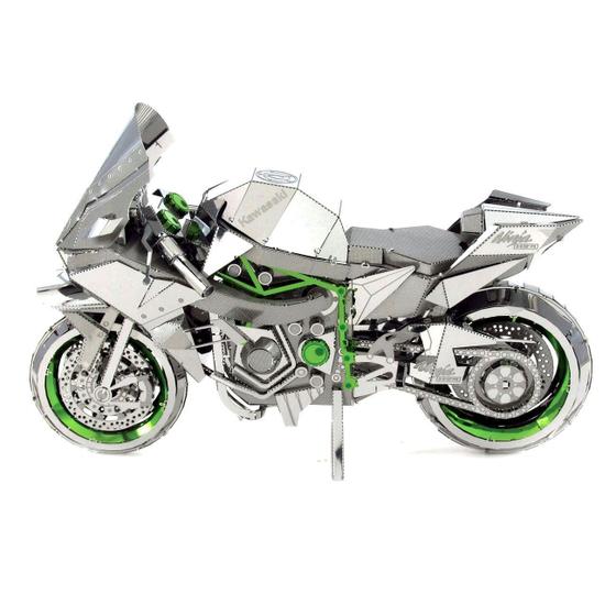 Imagem de Miniatura de montar kawasaki ninja h2r metal premium series