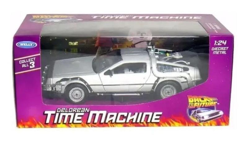 Imagem de Miniatura Delorean De Volta Para o Futuro I Time Machine - 1/24 - Welly