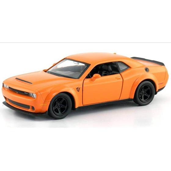 Imagem de Miniatura Dodge Challenger SRT Demon 2018 RMZ 1:32 Metal e Fricção Laranja