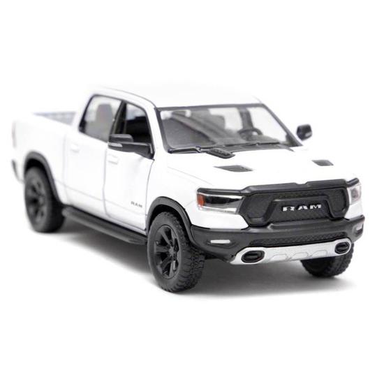 Imagem de Miniatura Dodge RAM 1500 2019 Kinsmart 1/46 Metal e Fricção Branca