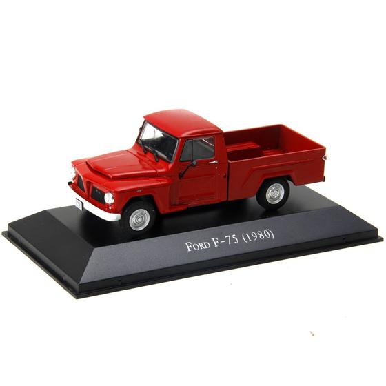 Miniatura em Metal - 1:43 - Ford F75 1980 - Série Carros Inesquecíveis ...