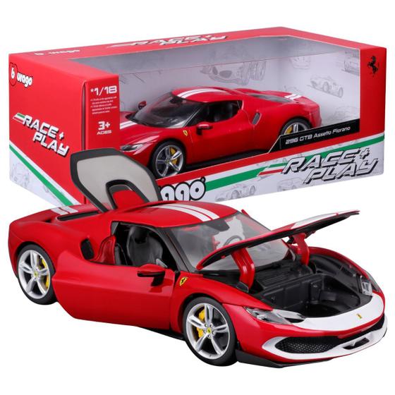 Imagem de Miniatura Ferrari 296 GTB Assetto Fiorano 1/18 Bburago