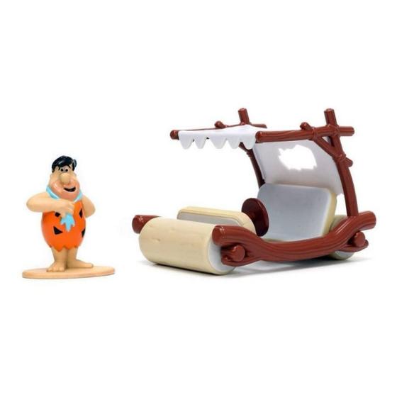 Imagem de Miniatura Flintstones 1:32 Flintmobile com Boneco Fred Carrinho dos Flintstones JAD33382