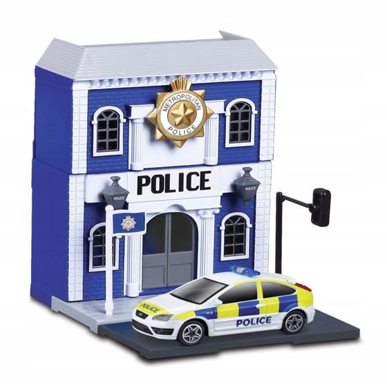 Imagem de Miniatura Ford Focus ST 2013 e Build Your City Bburago Police Station