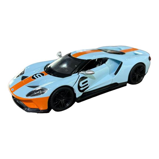 Imagem de Miniatura Ford GT Gulf Acende Luz e Som Metal 1:32